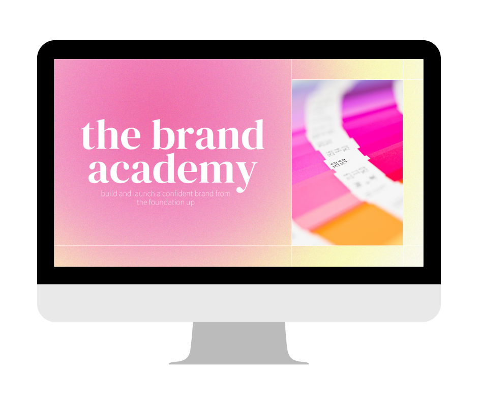 The Brand Academy. And 8 week group coaching program that combines brand coaching with branding course content to help female small business owners build a DIY Brand.