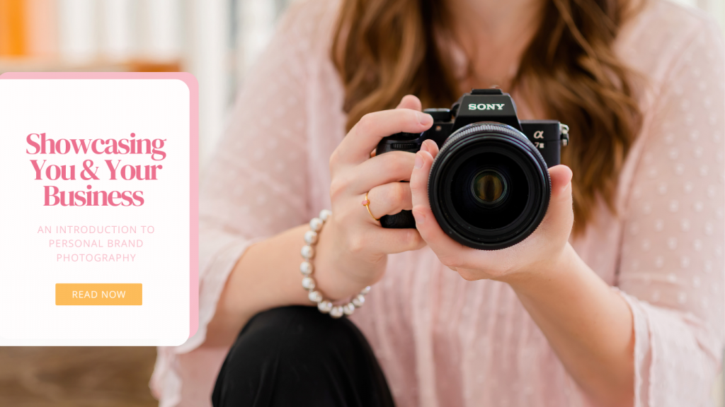 Showcasing You & Your Business: An Introduction to Personal Brand Photography Blog Header for Vanessa Schwinn Photography